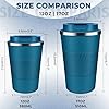 Insulated Coffee Tumbler 12 oz, Stainless Steel Coffee Mug with Lids, Travel Cof... #1