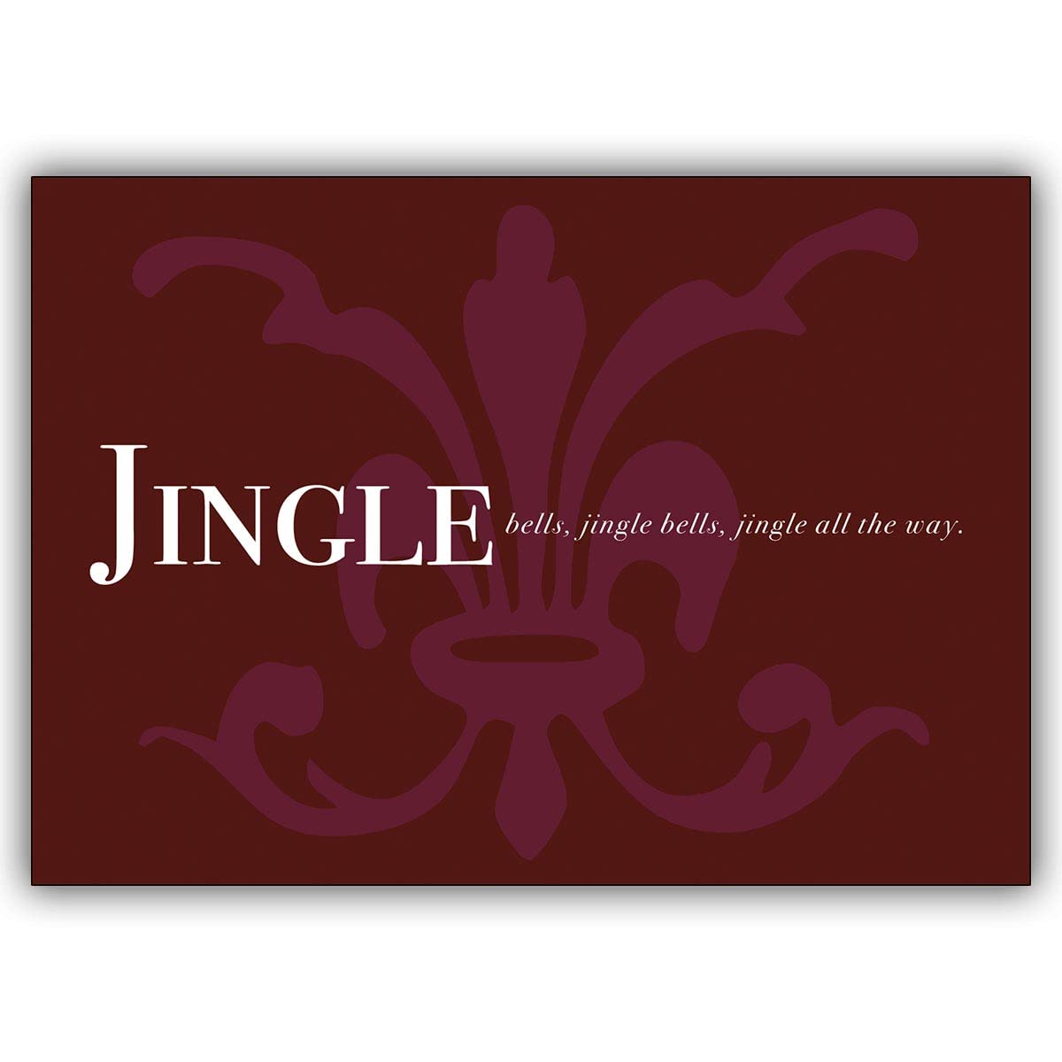 16 Weihnachtskarten: Schicken Sie Weihnachtsgrüße mit der „Jingle Bells“ Klappkarte (kein Sound) • ausgefallene Weihnachtspost mit Umschlag zu Neujahr, Silvester für Familie und Firma