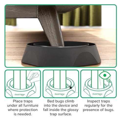DuoTrap Bed Bug Defender Pro - Pacote com 4 armadilhas interceptoras - armadilhas para percevejos de