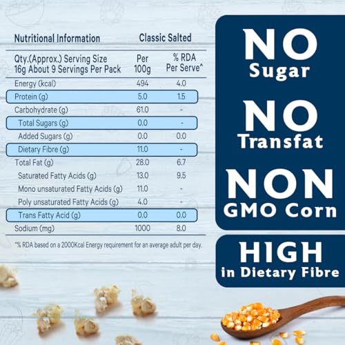 Image of ACT II InstantClassic Salted Popcorn, 90g + 22.5g = 112.5g / 96+24=120G (Weight May Vary)