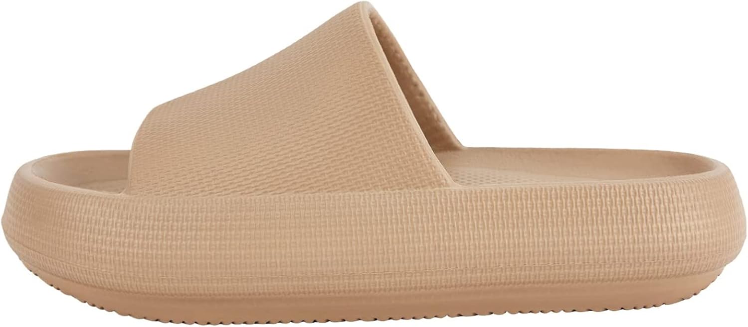 Cloud Slides for Women and Men Shower Slippers Non-Slip Open Toe Quick Drying Bathroom Sandals Extremely Comfy Cushioned Thick Sole Indoor Outdoor Pillow Slides