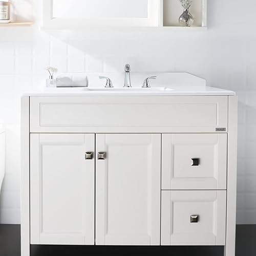 Miniatura 7 de PARLOS Grifo de lavabo de baño de 2 manijas de 8 pulgadas extendido 3 agujeros para montaje en cubierta, cromado, 1435001D