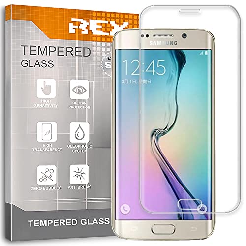 ELECTRÓNICA REY Verre Trempé 3D pour Samsung Galaxy S6 Edge Plus, Transparent, Protecteur d'écran qualité supérieure, Protection Complète, 3D, 4D, 5D