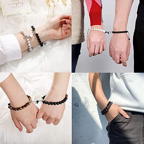 Magnetic Couples Chakra Bracelets, Long Distance Touch Love Bracelets & Necklace, Matching Bracelets for BFand GF, Friends3