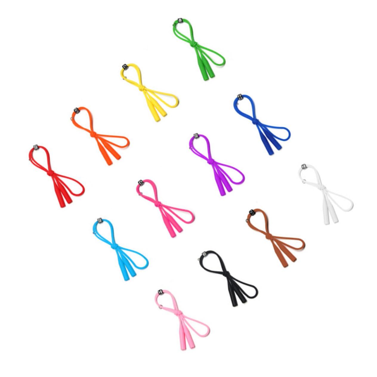 BESTonZON 36 Pz cinghia ferma occhiali estremità della catena degli occhiali porta per bambini cordino cinturino di sicurezza per morbido corda uomini e donne