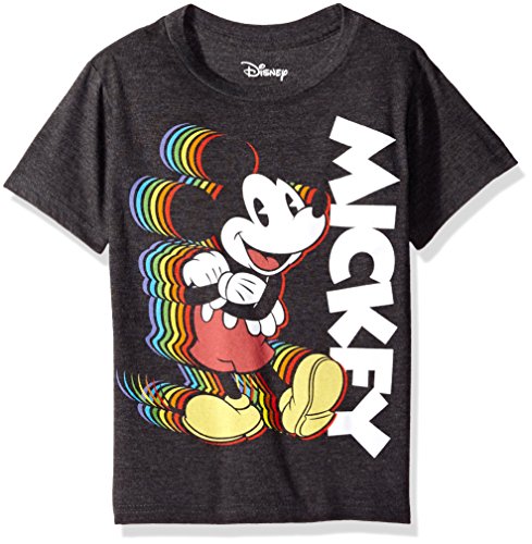 Classic Happy Mickey Mouse Silhouette Rainbow T-shirt