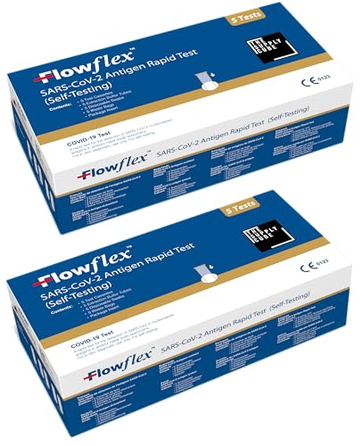 10 Pack Flowflex COVID-19 Rapid Test Kit - Easy to Use Self Testi...