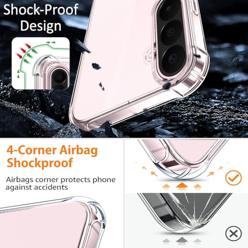 Image of TheGiftKart Crystal Clear Back Cover Case for Samsung Galaxy A27 5G | 360 Degree Protection | Shock Proof Design | Transparent Back Cover Case for Samsung Galaxy A27 5G (PC & TPU, Transparent Bumper)