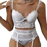 Photo Gallery qinggangling999 lingerie sexy da donna sheer pizzo lingerie per donna flower applique bra e panty sleepwear set ricamo lace bydollo set lingerie (color : white, size : small) Photo Gallery qinggangling999 lingerie sexy da donna sheer pizzo lingerie per donna flower applique bra e panty sleepwear set ricamo lace bydollo set lingerie (color : white, size : small)