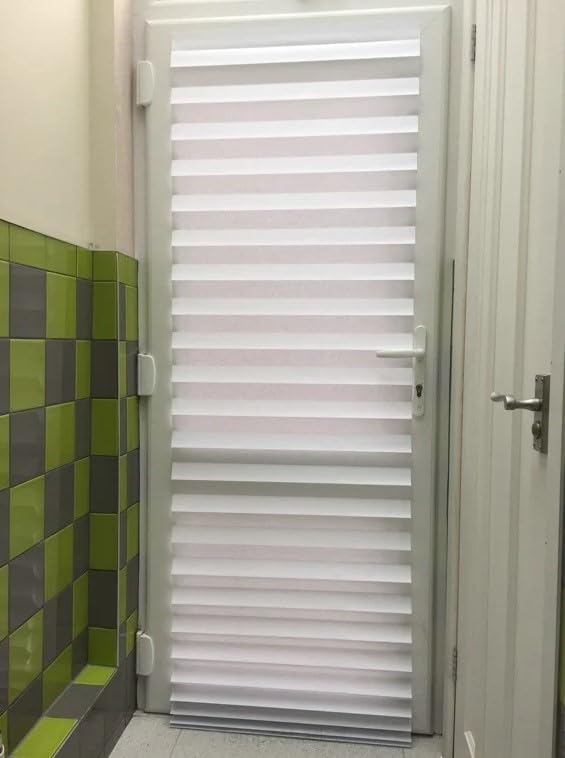 Quick Blinds No Tools Light Filtering Pleated Paper Temporary Bli...