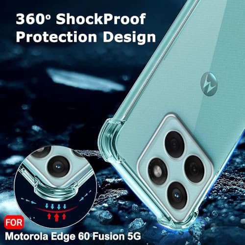 Image of Compatible for [ Moto Edge 60 ] Bumper Back Case Cover for [ Motorola Edge 60 ] - Transparent