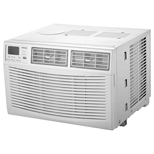AMANA 8,000 BTU 115V Window-Mounted Air Conditioner with Remote Control, White