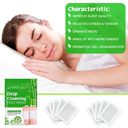 20PCS Foot Pads, Natural Bamboo Vinegar Ginger Powder Foot Pads - Image 6