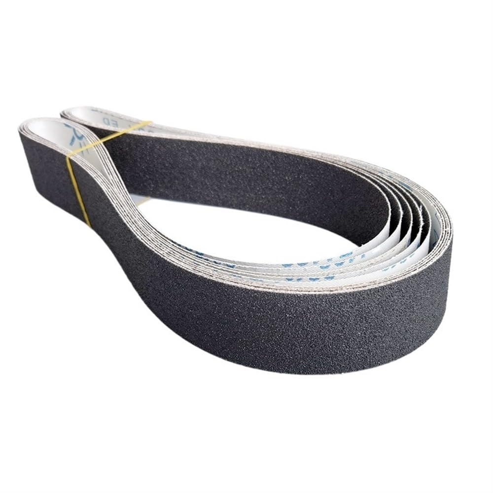Szlifierka taśmowa, 5 szt. papieru ściernego do szlifowania na sucho i mokro, dwustronnego zastosowania, 50 x 1400 mm, taśma ścierna z węglika krzemu, P60-600(600)