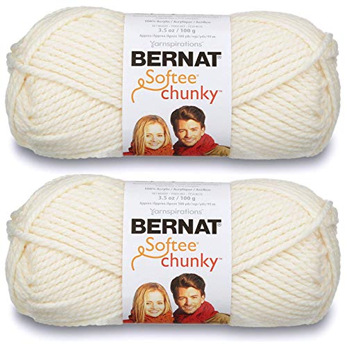 Image of 2-Pack - Bernat Softee Chunky Yarn, Natural, Single Ball