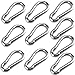 LCOUACEO 10 Stück Karabinerhaken 40 x 4 mm,Gefederter Verschluss mit Schnapphaken Edelstahl 304,Feuerwehr-Karabiner, 80 kg Tragkraft Handtuchhalter,Edelstahl  günstig Kaufen-LCOUACEO 10 Stück Karabinerhaken 40 x 4 mm,Gefederter Verschluss mit Schnapphaken Edelstahl 304,Feuerwehr-Karabiner, 80 kg Tragkraft