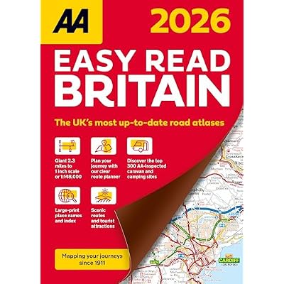 AA Easy Read Britain 2026 flexi bound