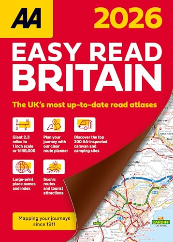 AA Easy Read Britain 2026 flexi bound