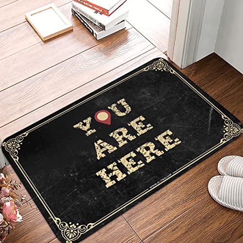 Tapis d'extérieur You are Here paillasson entrée étanche