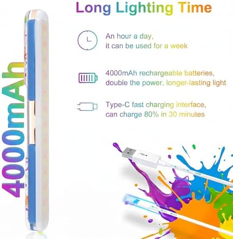Benreom Rechargeable Wireless Vanity Light for Mirror, Magnetic LED Bar