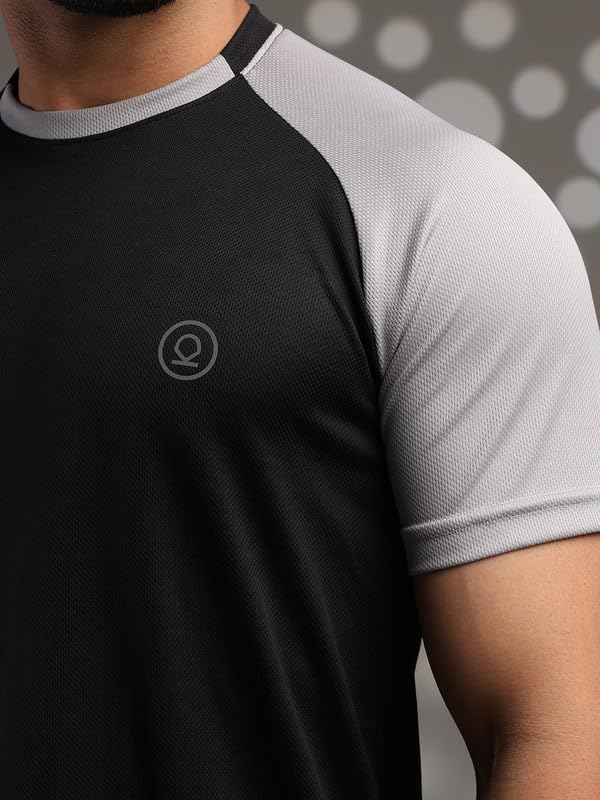Image of CHKOKKO Gym Tshirt for Men Workout Regular Fit Sports Activewear Man Tshirts with Round Crew Neck and Half Sleeves for Yoga Running&Outdoor Activities