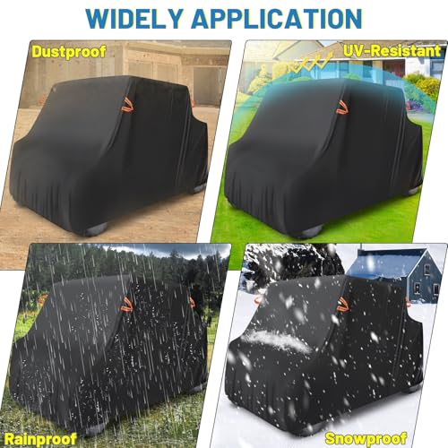 Image of MDPROMCP UTV Cover 4-6 Seater Waterproof 420D Oxford 157 inchx65 inchx77 inch