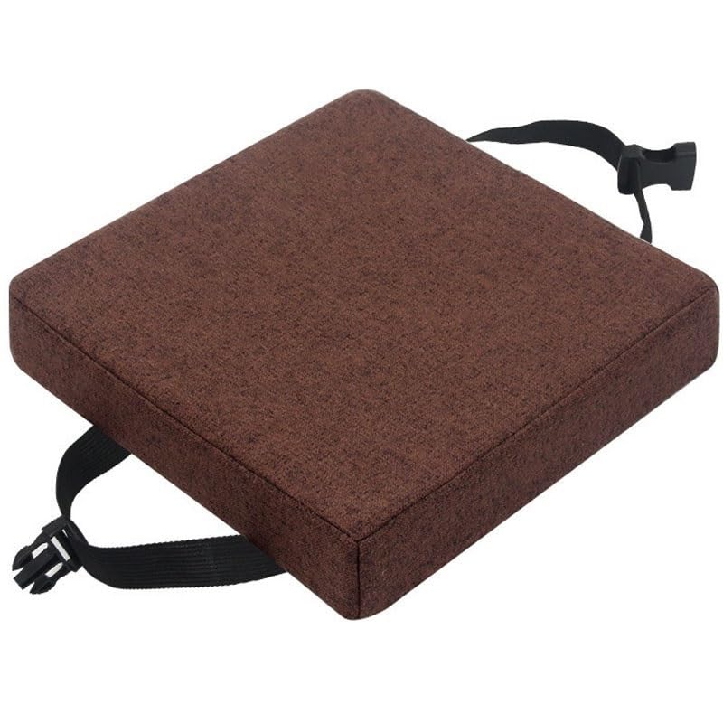 BLLMTEAR 11/12/14/16 Inch Stool Cushion Square with Ties, Non-Slip Square Seat Cushion for bar stools with Machine Washable Cover(11,16x16x2in/