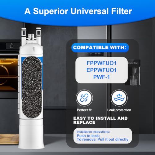 Image of FPPWFU01 Water Filter Replacement Compatible with Frigidaire FPPWFU01 Water Filter, EPPWFU01, PurePour PWF-1, EPPWF01 PureAdvantage PWF-1 (3 PCS)