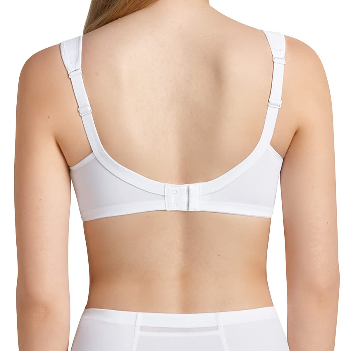 Anita - Sujetador Confort sin Aros Clara para Mujer 5859 | Copas tripartitas, tirantes de alivio, microfibra, espalda alta, hasta copa H