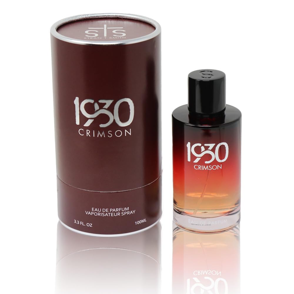 Mens Crimson Cologne by STS Ranch Classic Timeless Woody Spicy Fragrance with Bergamot Juniper Berry Black Pepper Vetiver