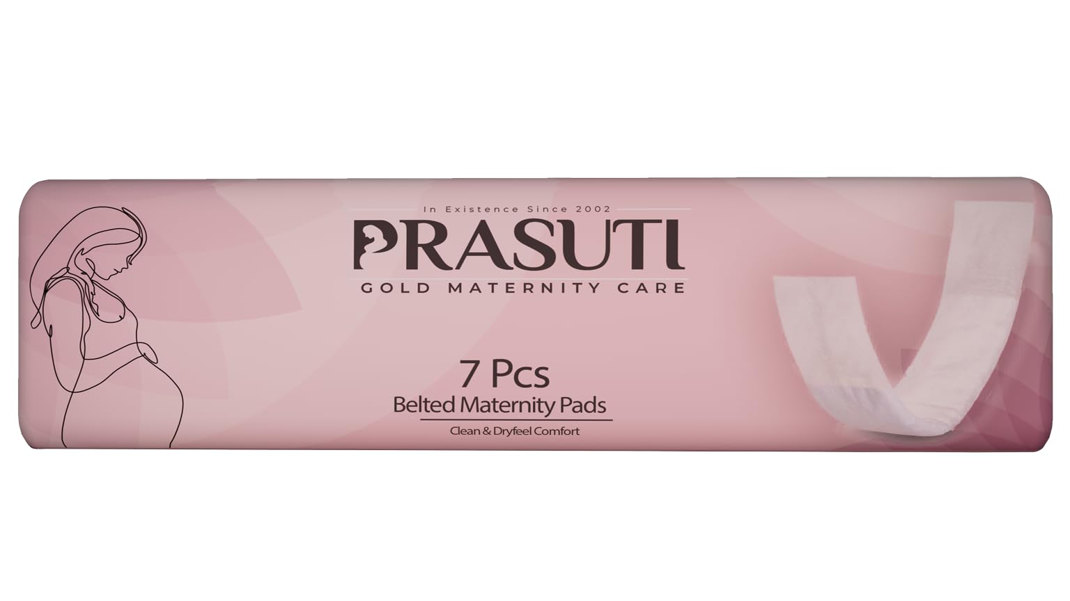 Belted Maternity Pads After Delivery for Women - Super Absorbent up to 250ml, Adjustable Elastic Belt, for Heavy Bleeding, (7 Pads)-image-12