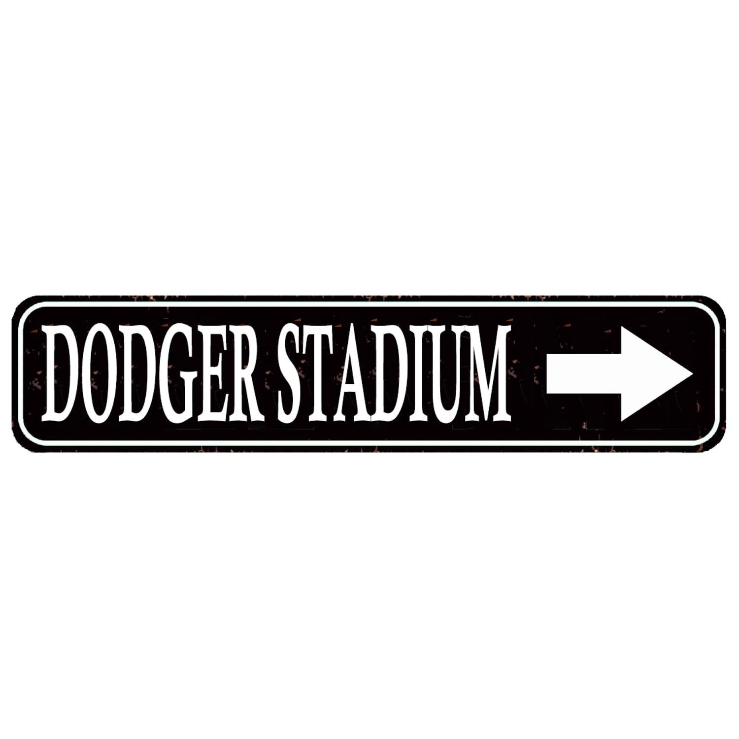 Dodger Stadium Decor Street Sign for Home Bar Coffee Garden Indoor Ourdoor Decor Metal Tin Sign Black 4x16 Inch