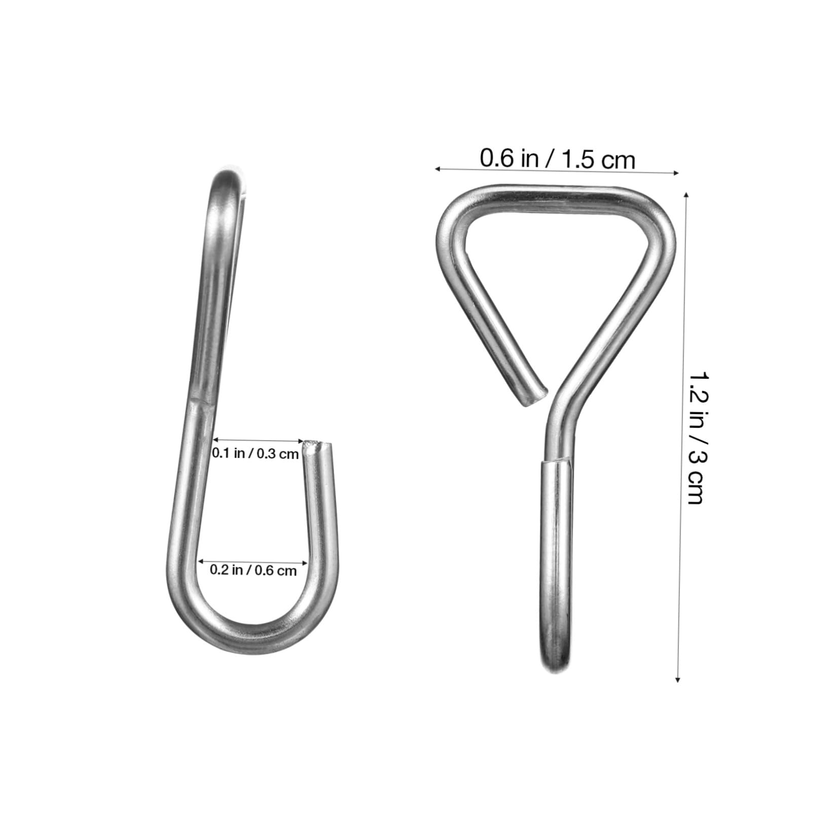 GRIRIW Stainless Steel s Hooks 100 Pcs Car Seat Hooks Heavy Duty for Headrest Bag Hangers