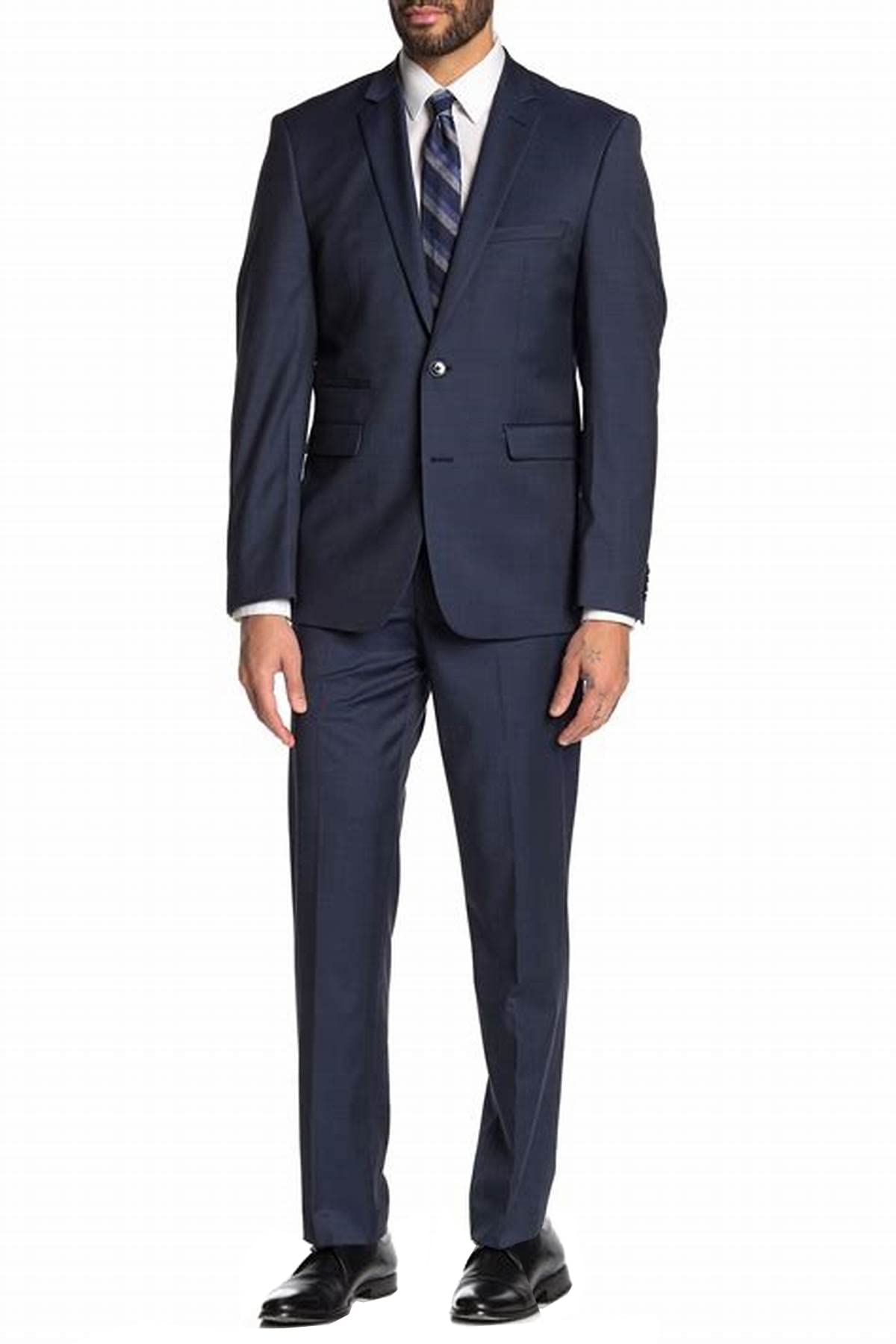Uomo Tailleur Notch Rever Giacca e Pantaloni Due Bottoni Tuxedo