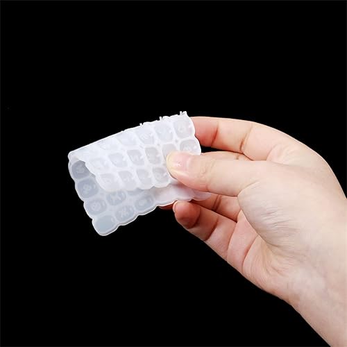 Miniatura 3 de Juego de moldes de resina de constelación de letras, molde redondo en forma de corazón de constelación para bricolaje, resina epoxi, joyería,