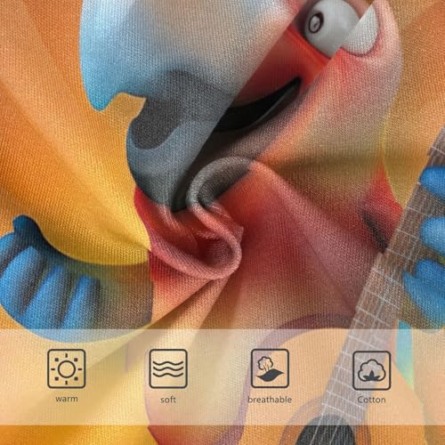 Cheerful Cartoon Parrot Orange Cute Panties Girl Toddler Underwear Custom Cotton Colorful Kids Briefs Undies 2t3