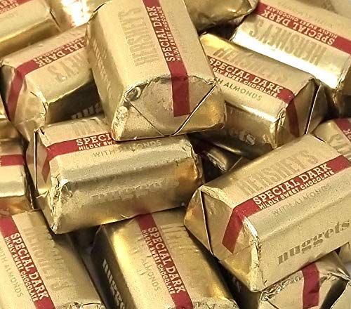 Dark Chocolate Nuggets, Special Dark with Almonds, 2 Lbs., Foil Wrapped, Perfect for Weddings, Anniversaries, Showers, Events, Holidays, Candy Bowls and Buffets, Gifts & More!
