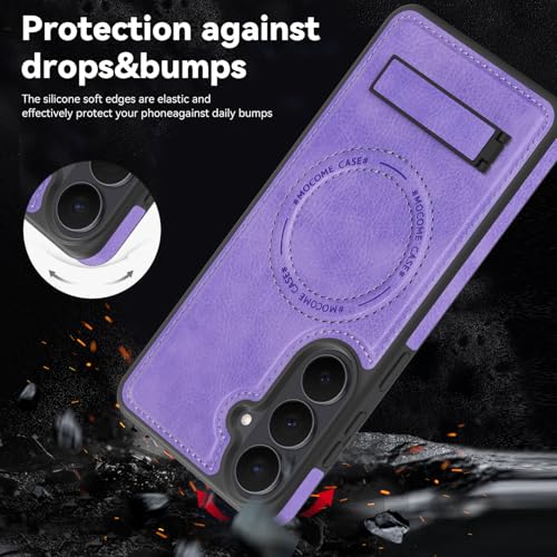 Image of Lunivop for Samsung Galaxy S26 Plus Case PU Leather 6.7 inch Light Purple