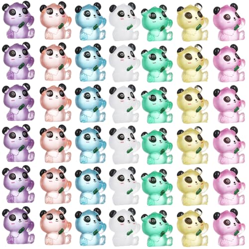 Figurines de panda phosphorescentes pour personnaliser vos bijoux en épingle à cheveux et DIY - 2