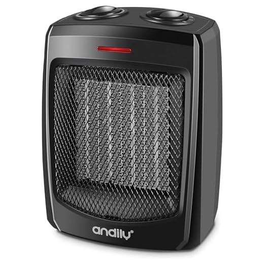 andily Portable Electric Space Heater for indoor use,1500W Ceramic Portable Heater with 4 Modes, Safety & Fast - Quiet Heat, Small Mini Electric Heater for Indoor Office Room Desktop Home Use
