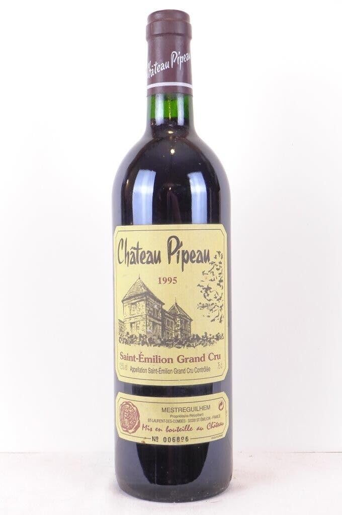 saint-émilion château pipeau grand cru rouge 1995 - bordeaux