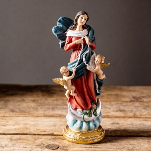 Estatua Virgen Desatanudos 8.5 Pulgadas Resina miniatura 3