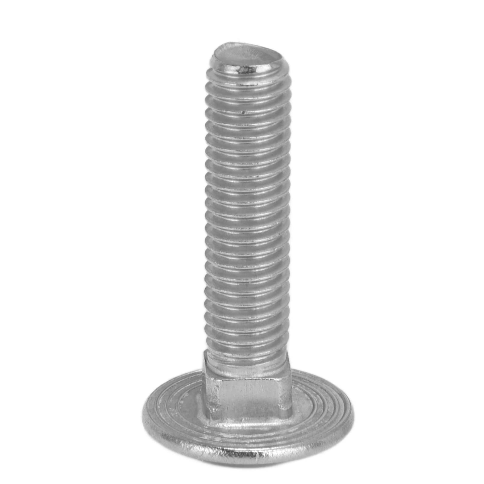 30Pcs M8x1.25 A2 Stainless Steel Carriage Bolts, DIN603 Standard, Multiple Length Options, for Fastening and Connecting Applications (M8*35)