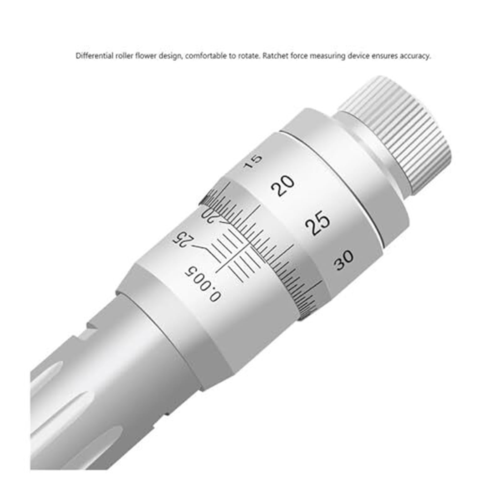 Mikrometr o średnicy wewnętrznej z trzema pazurami. Precyzyjny trzypunktowy pomiar wewnętrzny 0,004 mm (40 50 mm)(6-8mm)