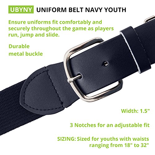 Image of Champion Sports Baseball & Softball Belt - Stretch Fit Uniform Belt for Youth & Adult Players, Multiple Colors
