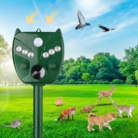 Amsqto Solar Ultrasonic Animal Repeller X4 Cover