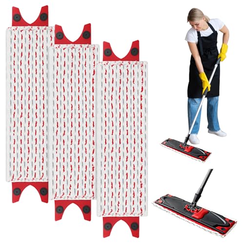 3 Pezzi per Vileda Mocio Revolution Ricambio Kit, Ricambio Panno per Vileda Ultramat XL, Straccio di Ricambio Microfibra per Vileda Ultramax per rimuovere le macchie su pavimenti duri e delicati