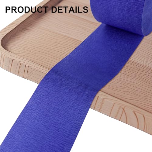 Image of 4 Crepe Paper Streamers Rolls, 328ft Pack of Red, White, Blue and Silver Crepe Paper for 4th of July, Independence Day, Labor Day, Veterans Day Decorations (1.8 inch x 82 ft /Roll)