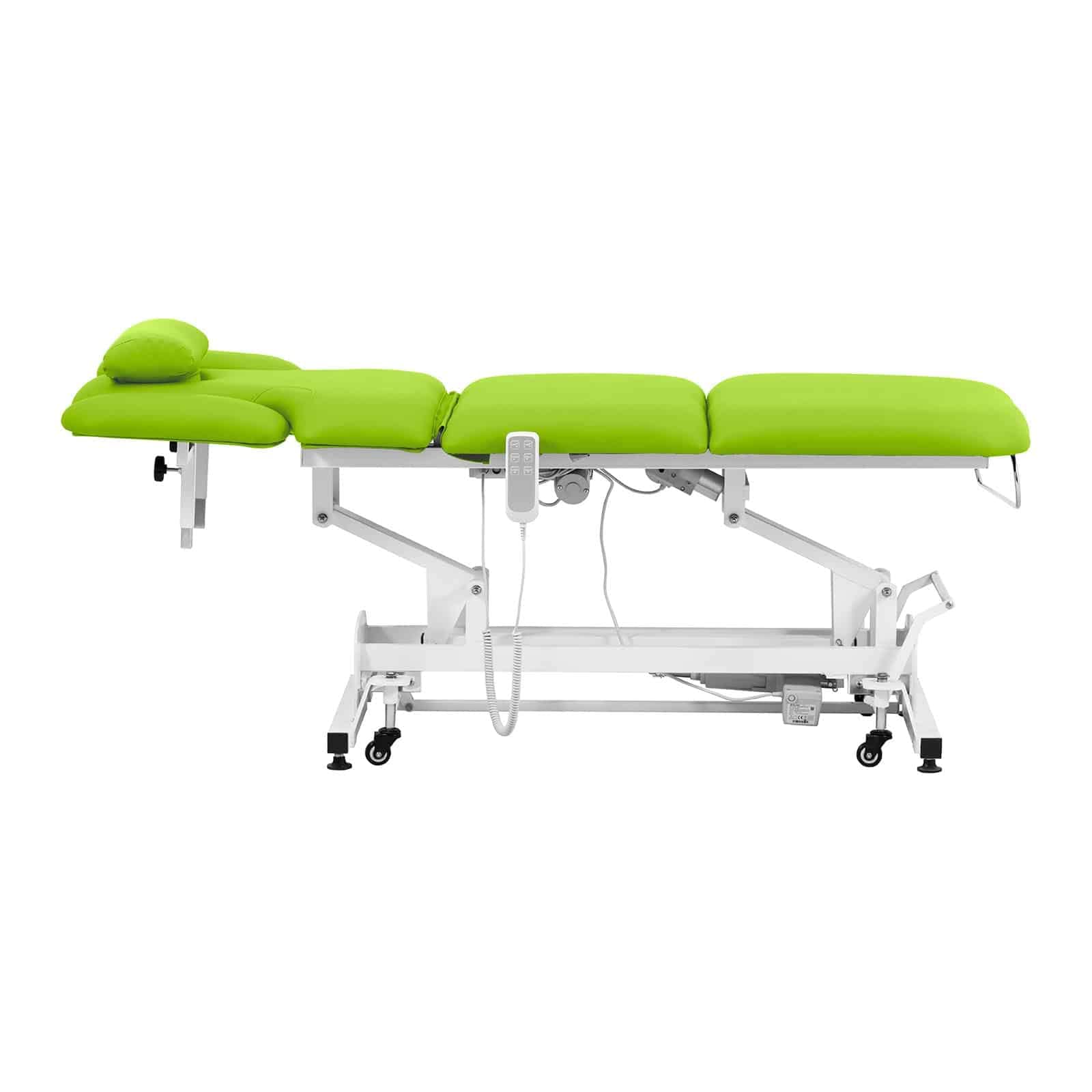 Physa Nantes Light Green_PH Massageliege 3 Motoren 200 kg Hellgrün Massagebank Therapieliege Behandlungsliege
