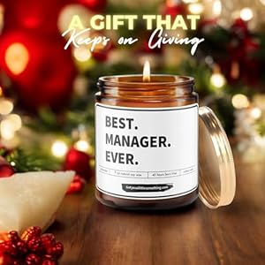Got You A Little Something Best Manager Ever Lavender Vanilla Candle, Manager Appreciation Gift for Women and Men Bosses Got You A Little Something Best Manager Ever Lavender Vanilla Candle Manager Appreciation Gift for Women and Men Bosses